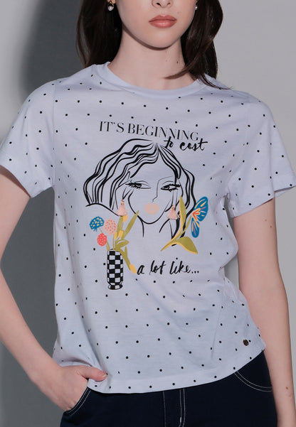 Holiday Tees 2025 Like Christmas Short Sleeve Shirt Top (Off White)