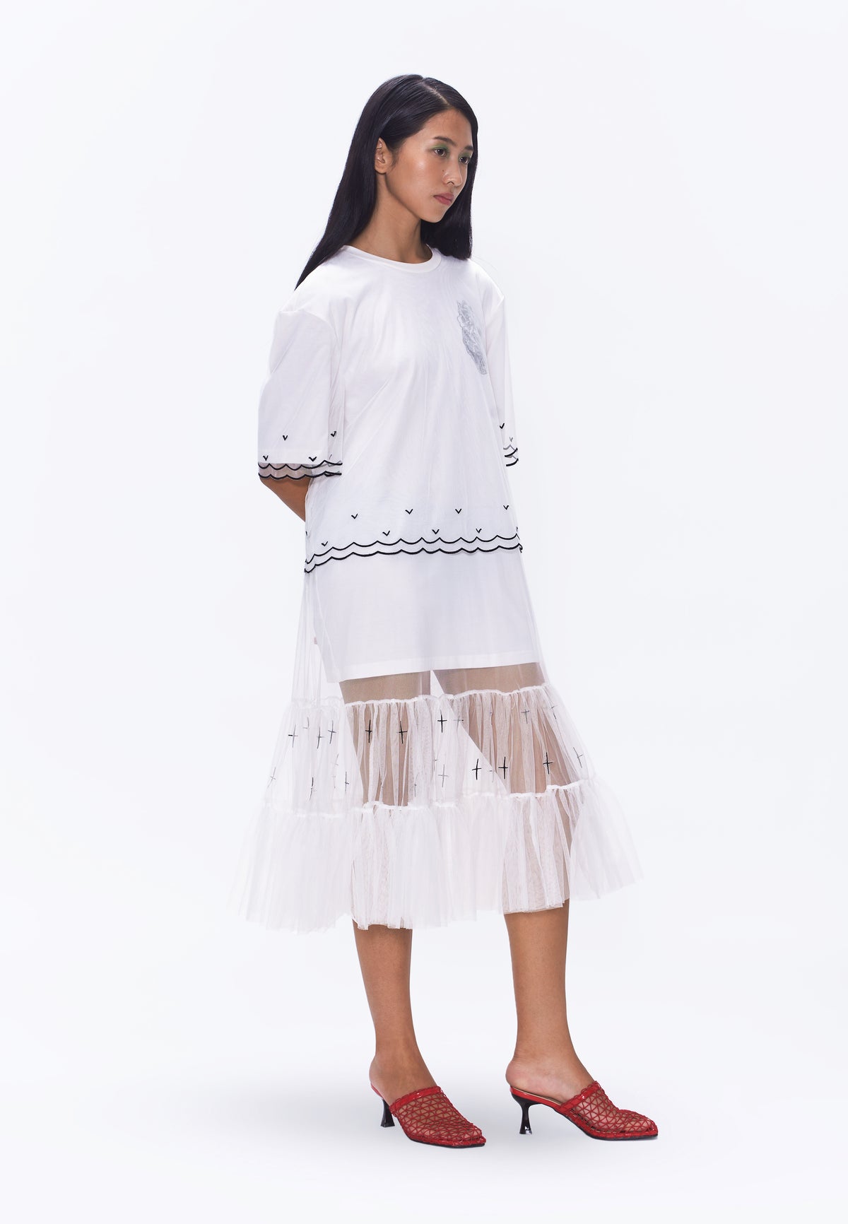 Plains & Prints x Randolf Logo T-Shirt Dress (Offwhite)