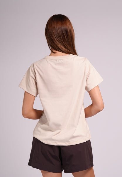 Summer Tees 2026 Maria Short Sleeve Shirts Top (Khaki)