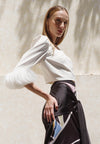 Plains & Prints X Michael Leyva Naomie Long Sleeve Top (White)