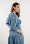 RAF Optic Quarter Sleeve Top (Light Blue)