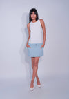 DNM Studios x Raxenne Oriole Sleeveless Dress  (White/Blue)