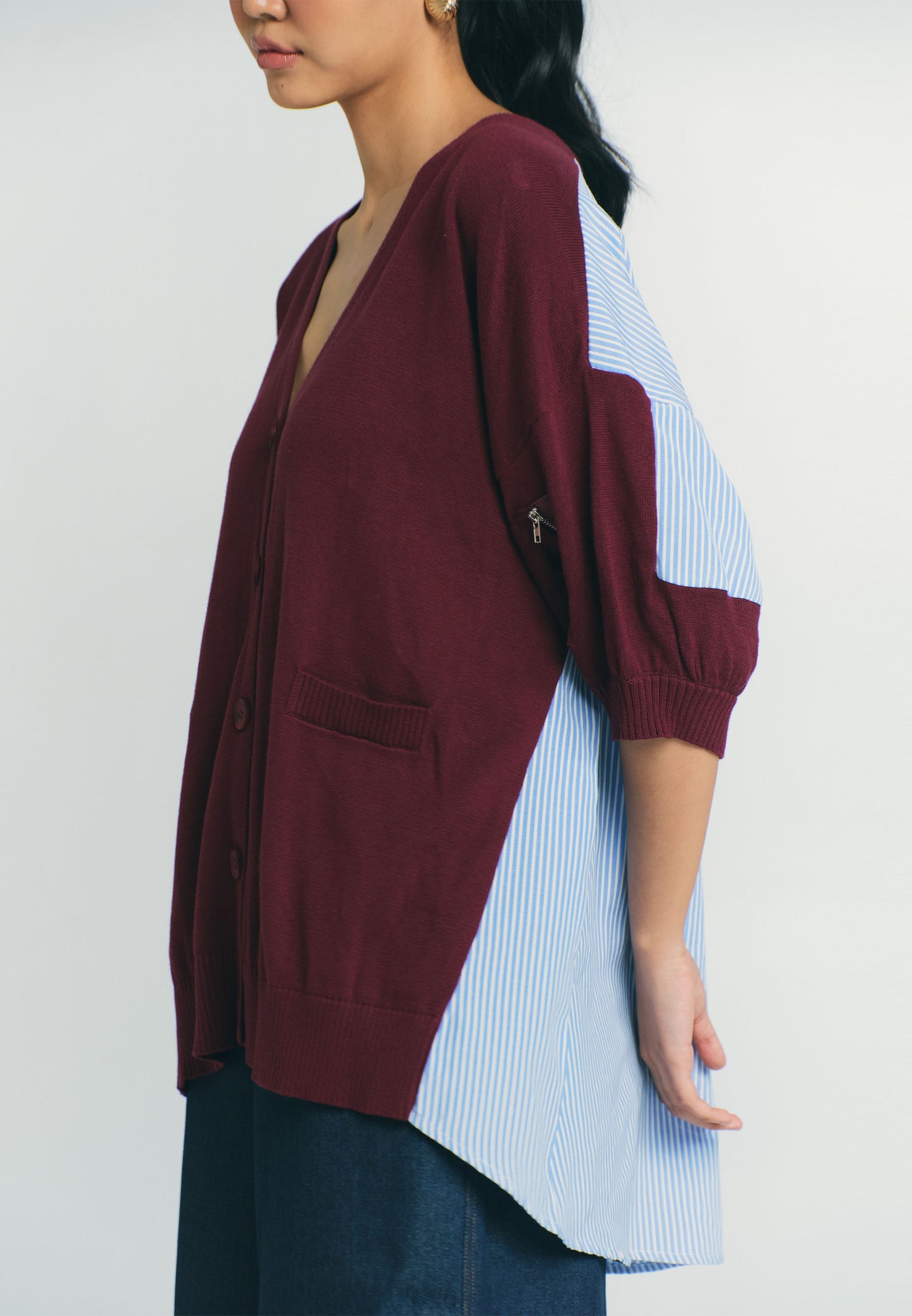 RAF Paddle Short Sleeve Top (Burgundy)
