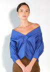 Sari- Sari Panuello Short Sleeve Top (Blue)