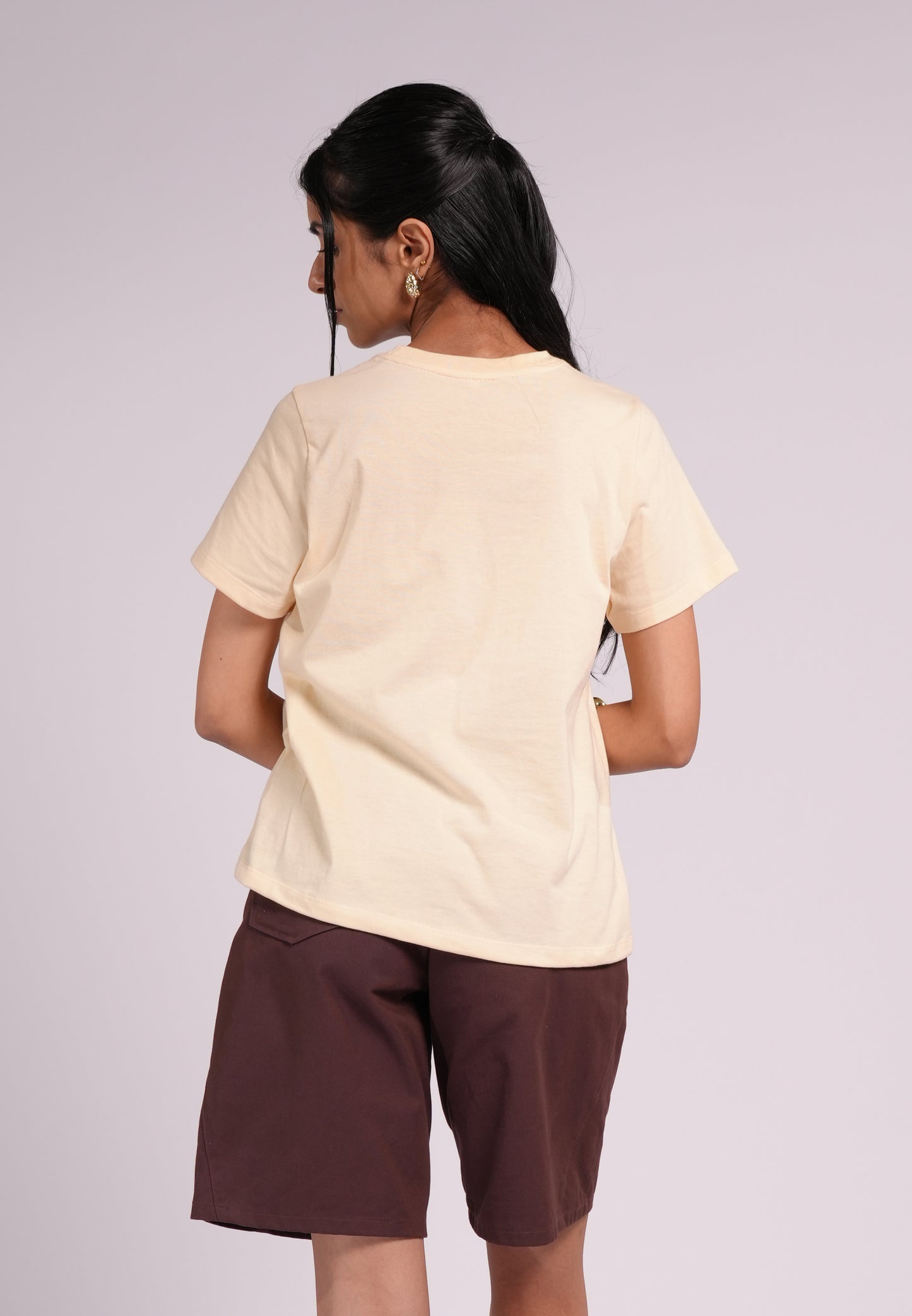 Summer Tees 2026 Perlah Short Sleeve Shirts Top (Cream)