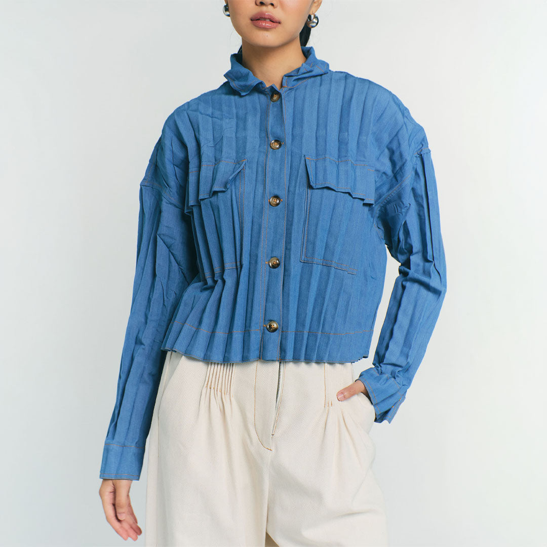 RAF Plummet Long Sleeve Top (Chambray)