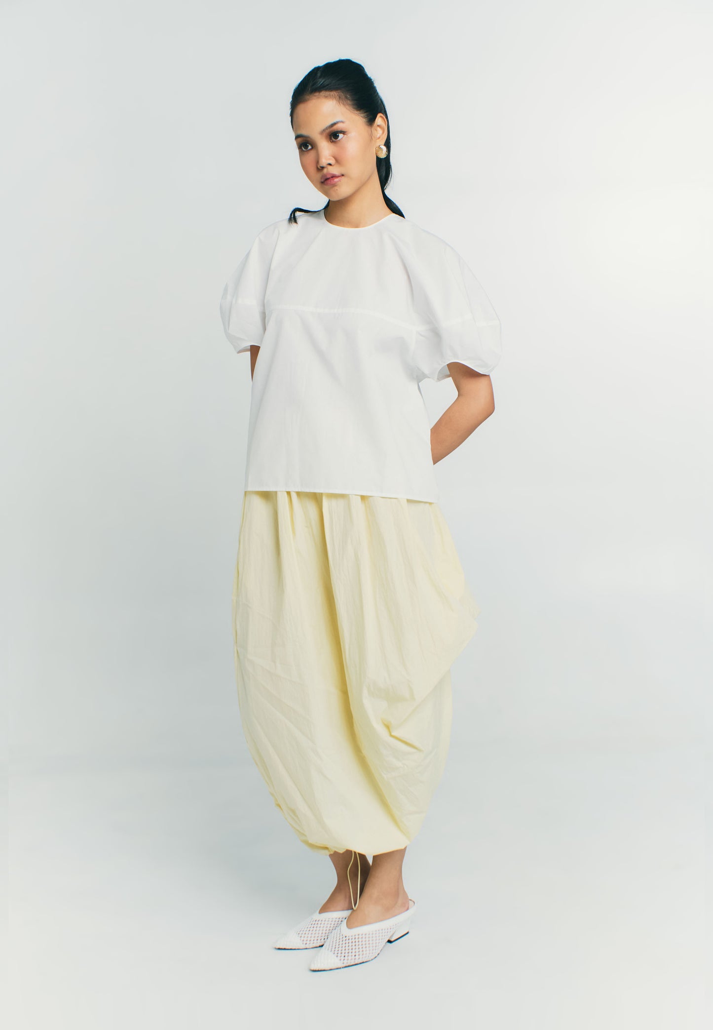 RAF Quaint Short Sleeve Top (White )