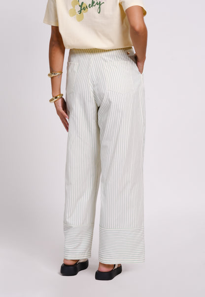 Archetype Summer Essentials Quanna Pants (Striped Green)