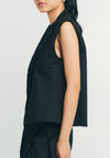 RAF Quarter Sleeveless Vest Top (Black)