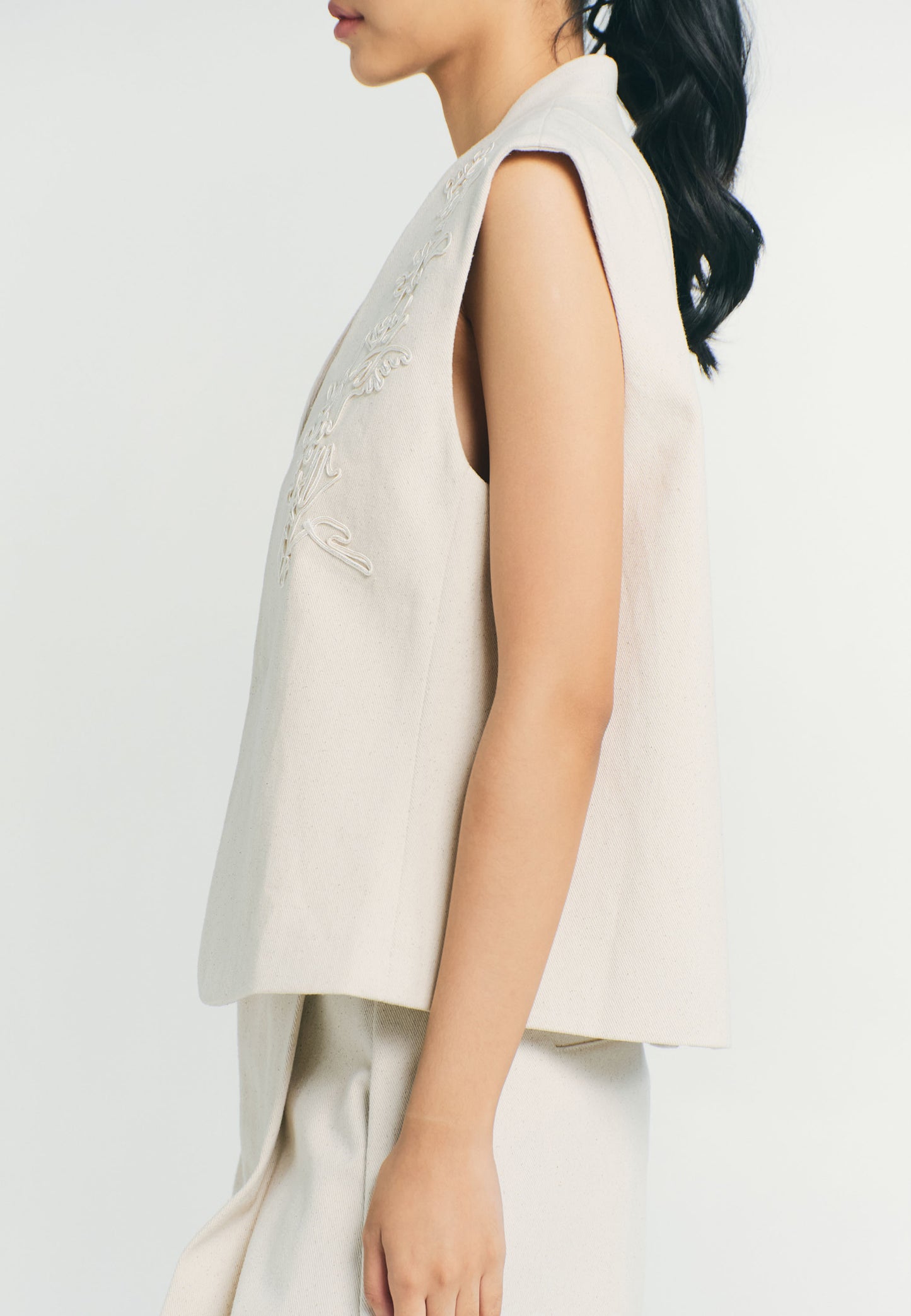 RAF Quarter Sleeveless Vest Top (Khaki)