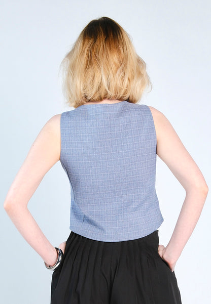 Raf Fara Sleeveless Vest Top (Blue)