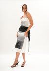 Archetype Refined Raven Multi-Way Sleeveless Dress (Printed White)