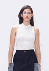 Plains & Prints x Randolf Ribs Knit Sleeveless Top (Offwhite)