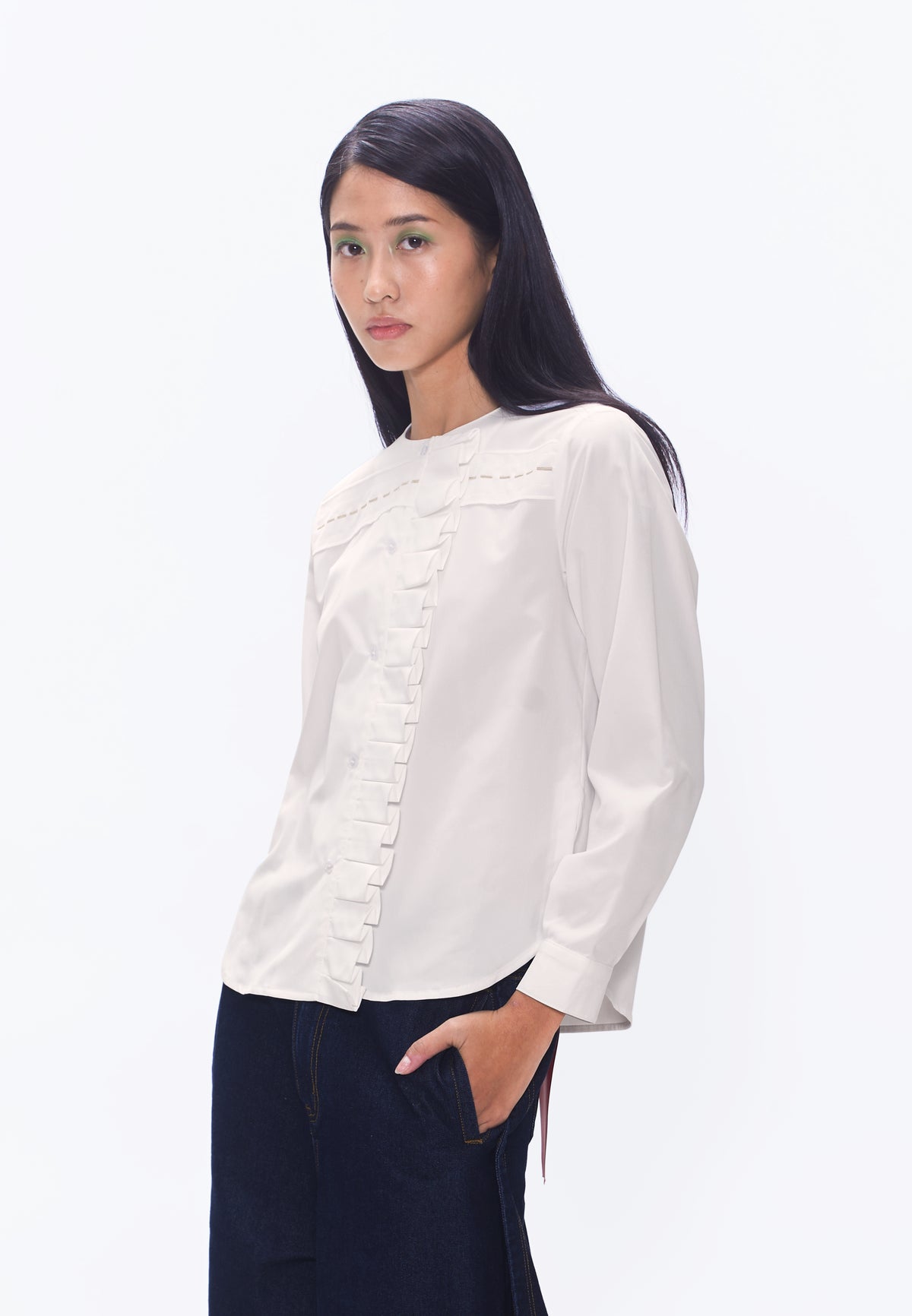 Plains & Prints x Randolf Road Long Sleeve Top (Offwhite)