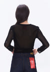 Plains & Prints x Randolf Rose Long Sleeve Top (Black)