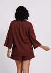 Archetype Summer Essentials Sorrel Long Sleeve Top (Brown)