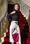 Plains & Prints X Michael Leyva Via Skirt  (Printed White)