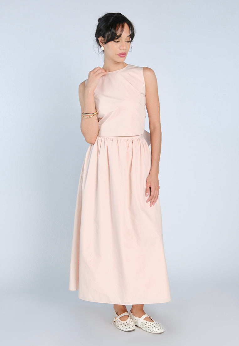 Mark Bumgarner X Vania Romoff For Plains & Prints Amelia Skirt  (Blush)