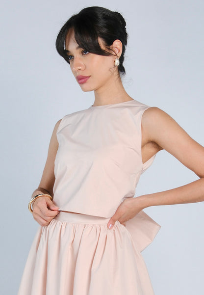 Mark Bumgarner X Vania Romoff For Plains & Prints Amelia Sleeveless Top (Blush)