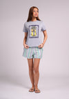 Summer Tees 2026 Amparo Short Sleeve Shirts Top (Lt. Blue)