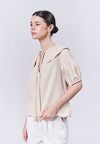 Almare Annaheim Short Sleeve Top (Butter)