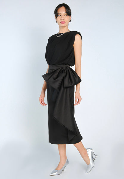 Mark Bumgarner X Vania Romoff For Plains & Prints Ava Sleeveless Top (Black)