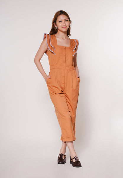 Ayron Sleeveless Pantsuit(Camel)