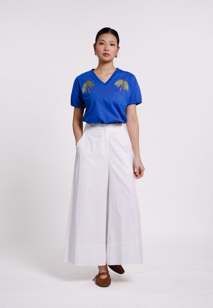 Barnaby Short Sleeve Top (Blue)