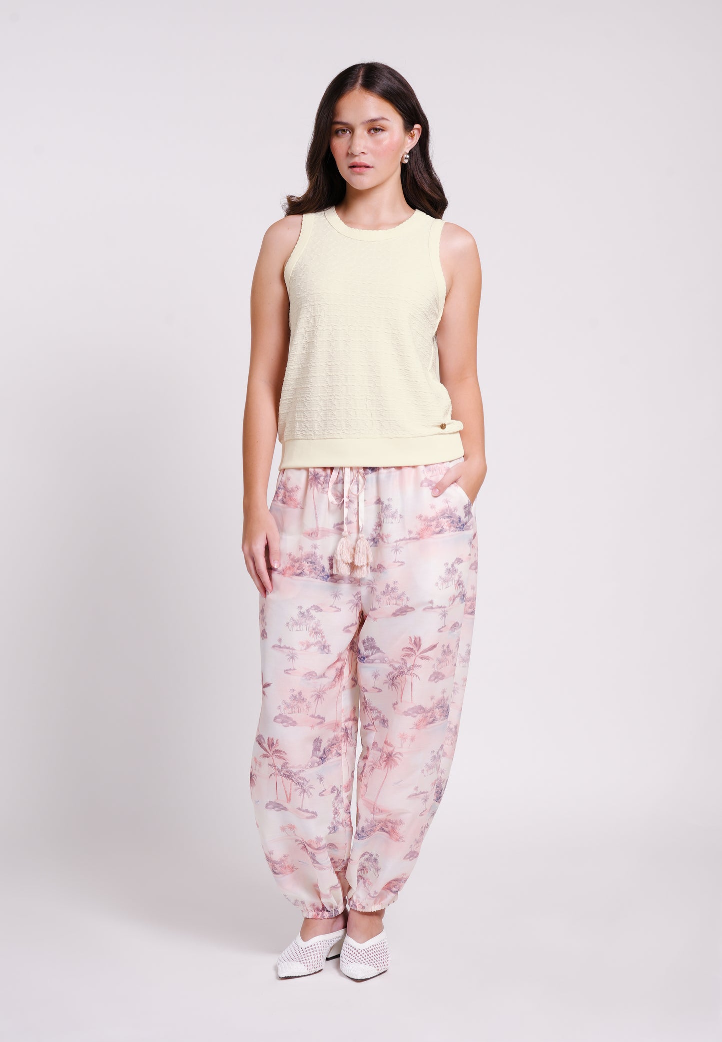 Beaux Pants (Printed Blush)