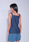 DNM Studios x Raxenne Bicolensis Sleeveless Top (Navy Blue)