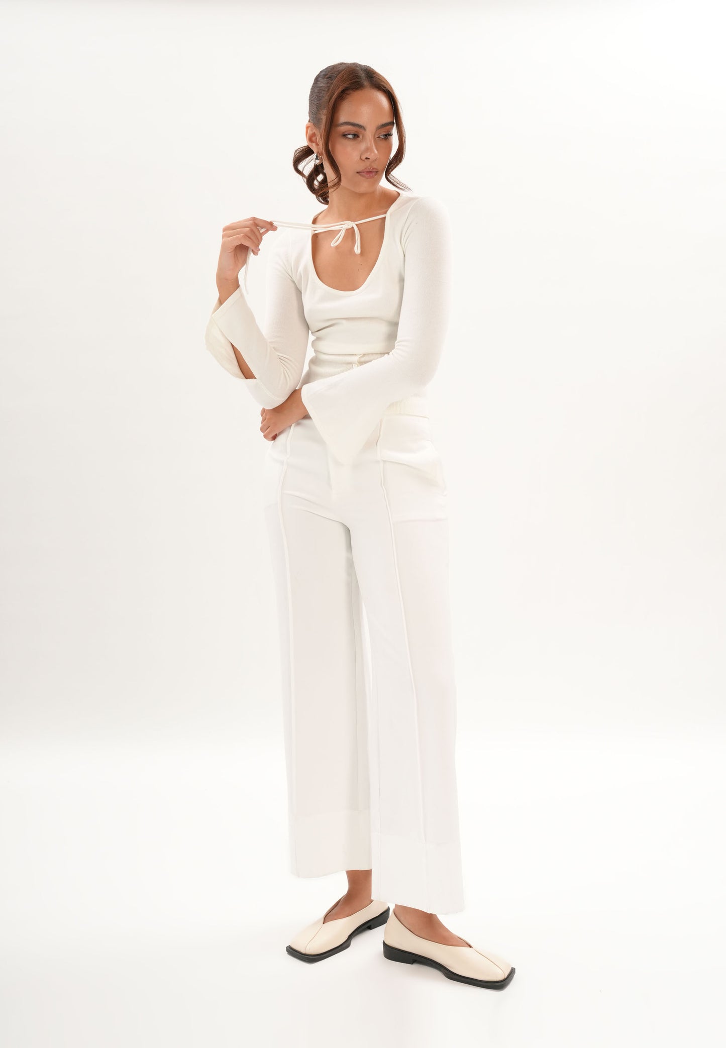 Archetype Refined Blanc Long Sleeve Top (Offwhite)