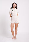 Archetype Summer Essentials Blessy Short Sleeve Playsuit (Beige)
