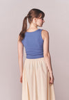 Solstice Boho Sleeveless Top (Blue)