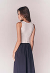 Solstice Boho Sleeveless Top (White)