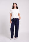 Bond Short Sleeve Top (Cream)
