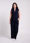 Bren Sleeveless Top (Navy)
