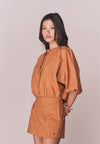 Solstice Broniah Quarter Sleeve Top (Apricot)