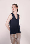 Camp Butter Sleeveless Top (Navy)