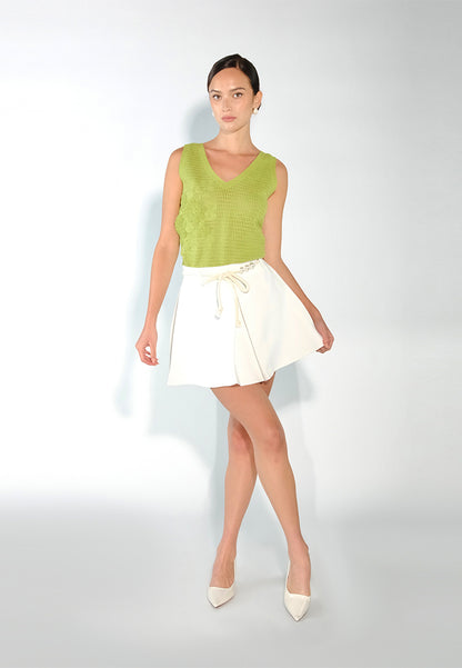 Sari- Sari Calado Skort (Off-white)