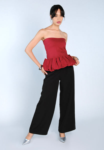 Mark Bumgarner X Vania Romoff For Plains & Prints Camille Pants (Black)