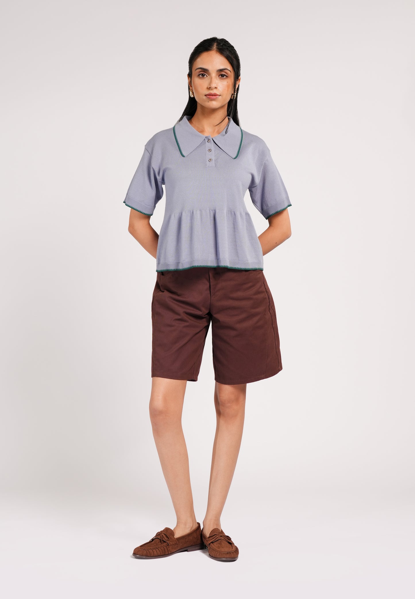 Cartier Short Sleeve Top(Blue)