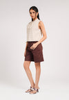 Casper Sleeveless Top (Beige)