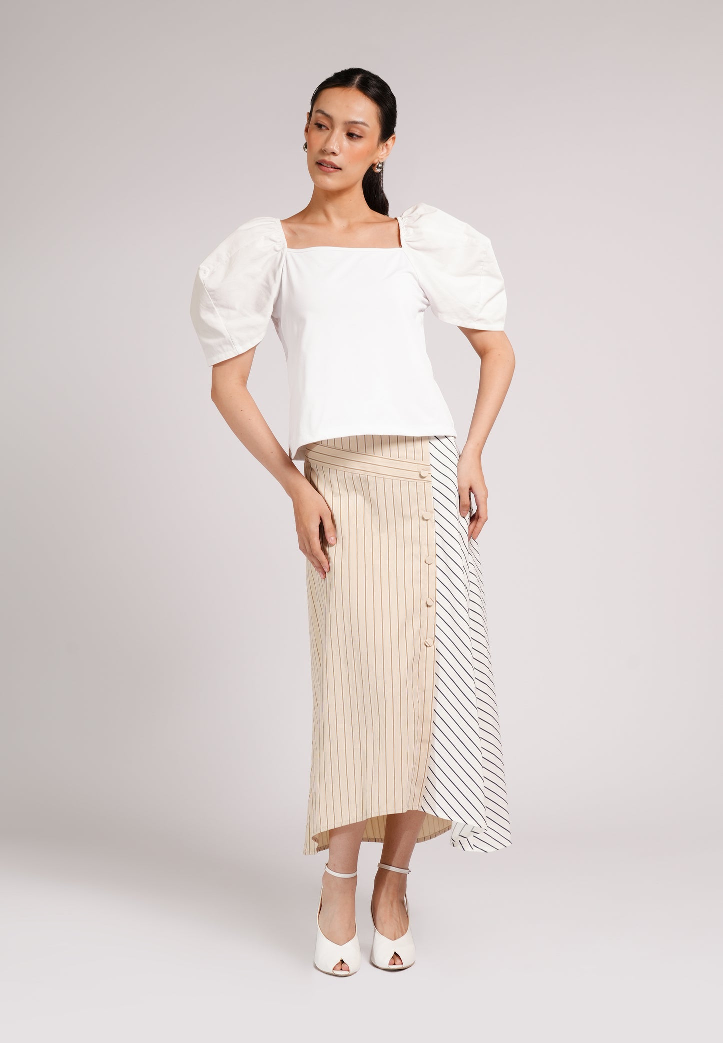 Casper Short Sleeve Top (White)