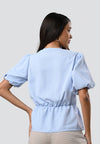 Catallina Short Sleeve Top (Blue)