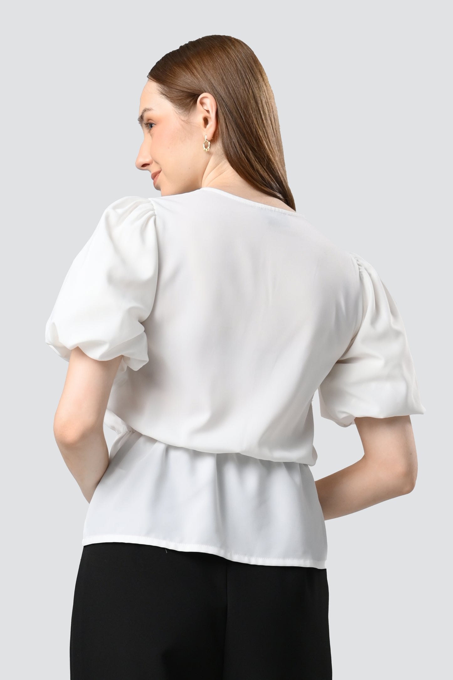 Catallina Short Sleeve Top (Offwhite)