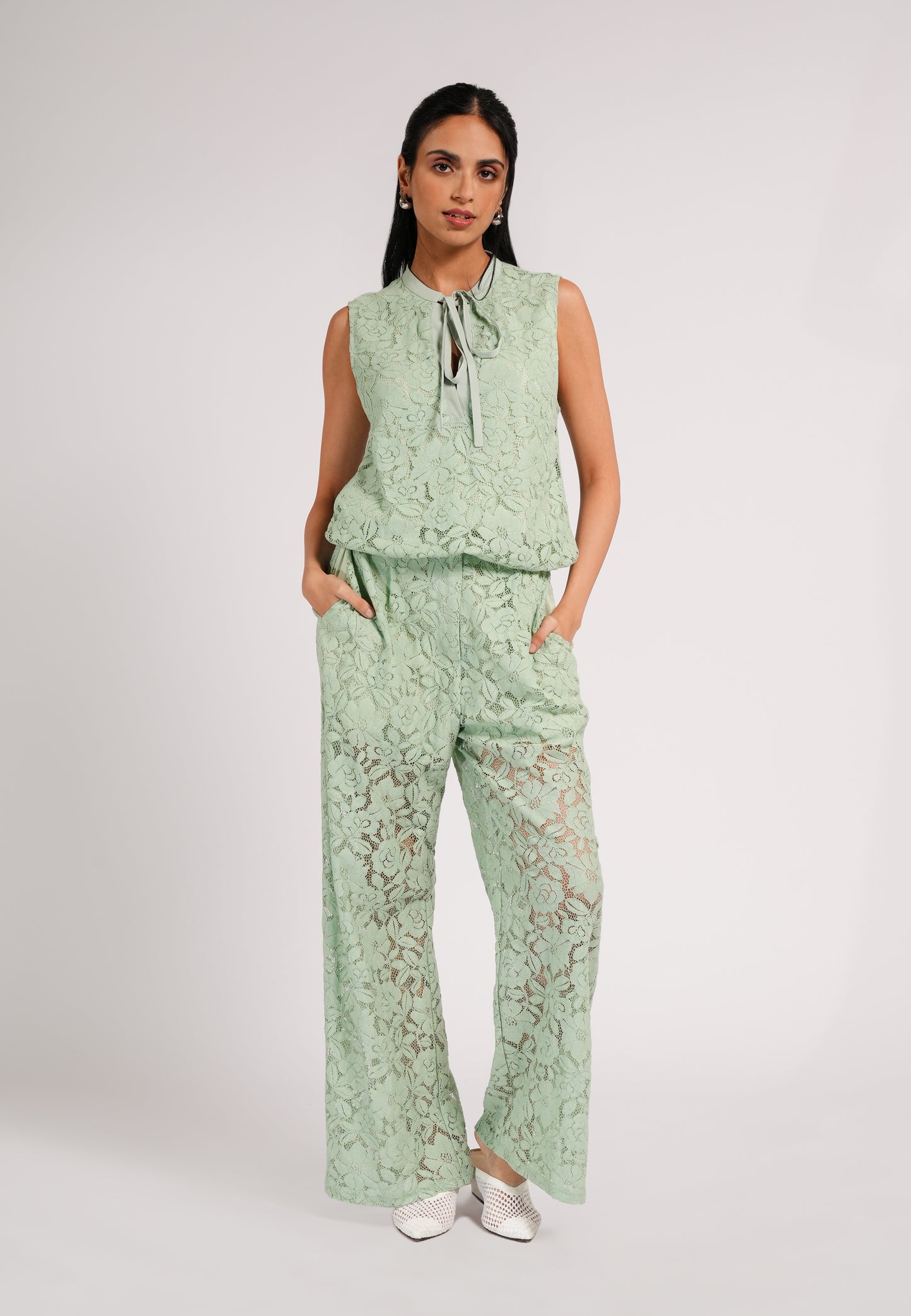 Cazie Sleeveless Top (Mint)