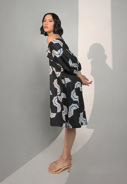 Chance Quarter Sleeve Dress (Multi)