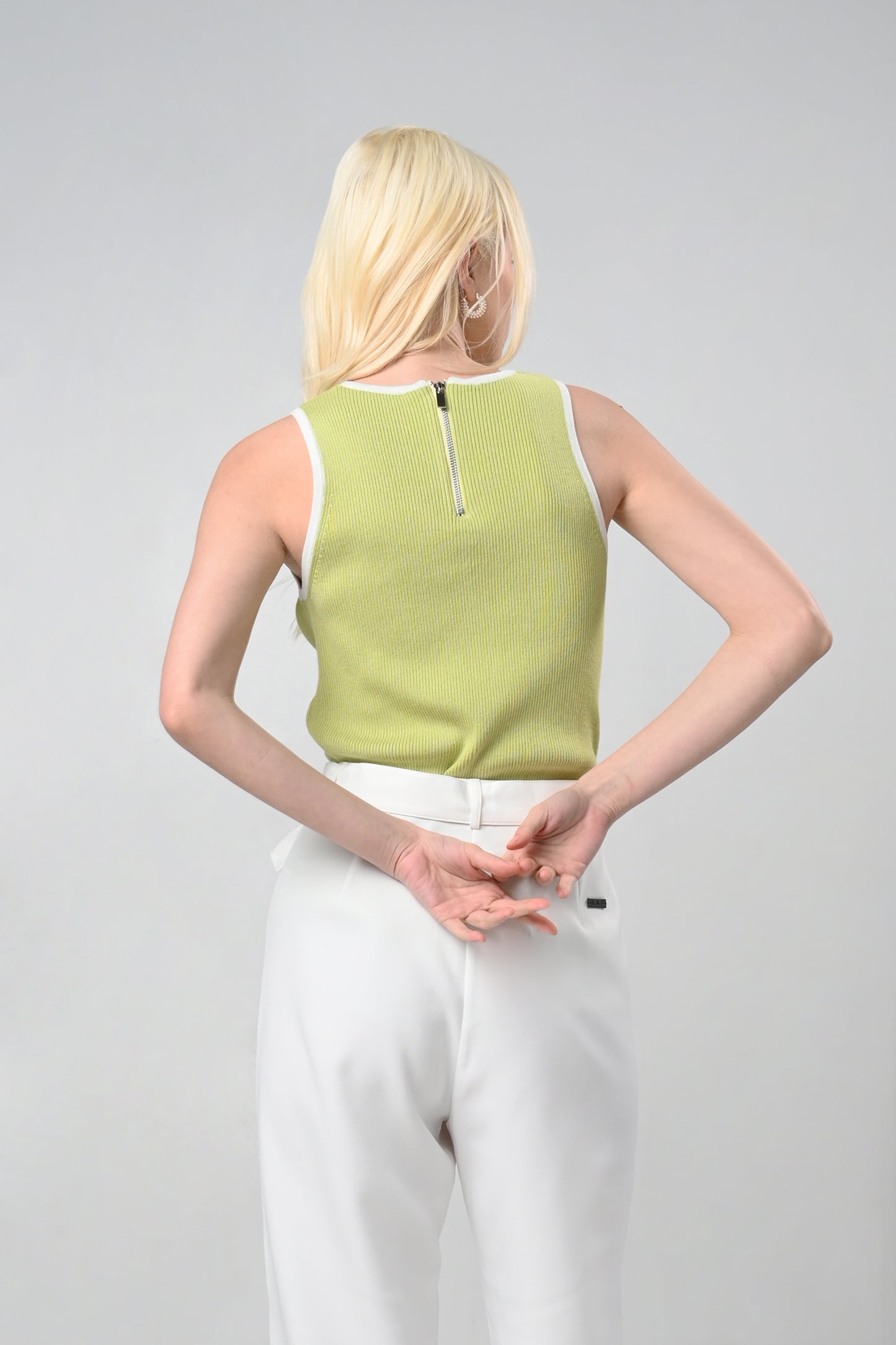 Raf Clove Sleeveless Top (Sage)