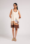 Colin Sleeveless Dress (Spot Print Cream)