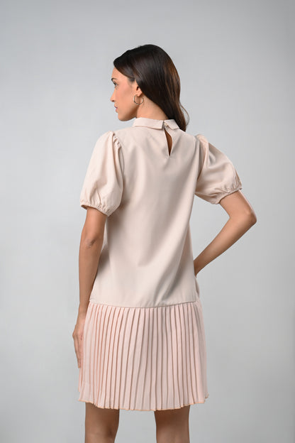 Corah Short Sleeve Dress (Khaki)